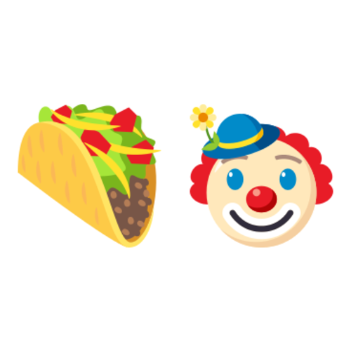 🌮🤡 Emoji Domain EmojiOne rendering